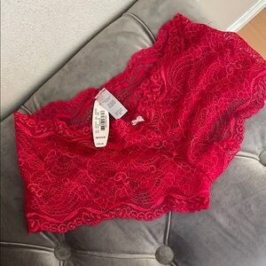 Victoria's Secret Red Lace Boyshorts